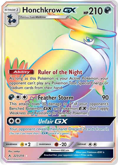 223/214 Honchkrow GX - Unbroken Bonds