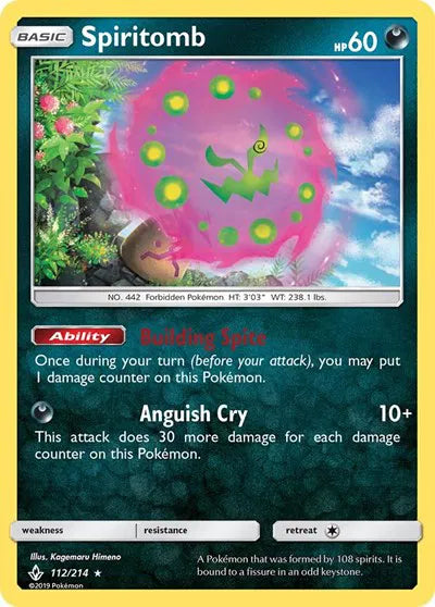 112/214 Spiritomb Holofoil - Unbroken Bonds
