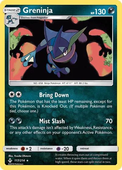 117/214 Greninja Reverse Holo - Unbroken Bonds
