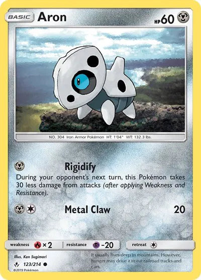 123/214 Aron Reverse Holo - Unbroken Bonds