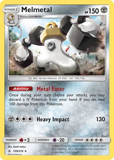 129/214 Melmetal Holofoil - Unbroken Bonds