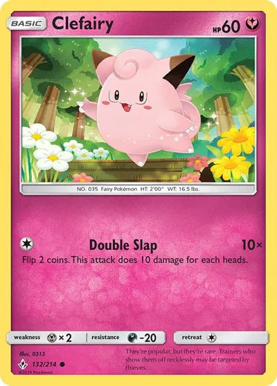 132/214 Clefairy Reverse Holo - Unbroken Bonds