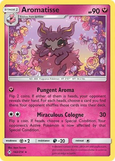 142/214 Aromatisse Reverse Holo - Unbroken Bonds