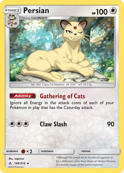 148/214 Persian Reverse Holo - Unbroken Bonds