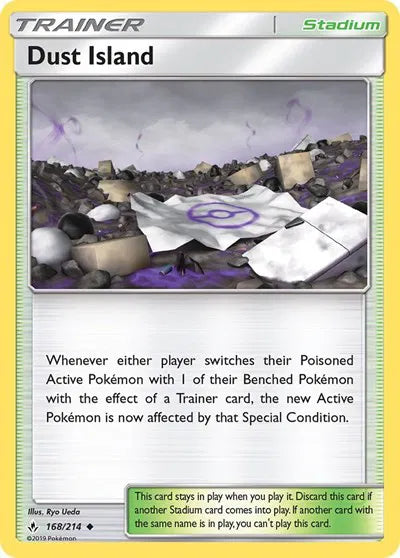 168/214 Dust Island Reverse Holo - Unbroken Bonds