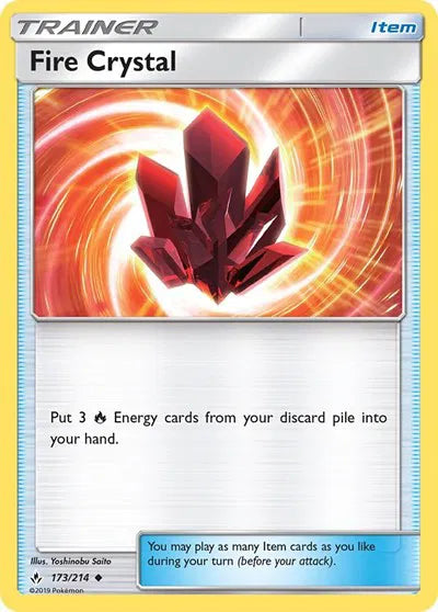 173/214 Fire Crystal Reverse Holo - Unbroken Bonds