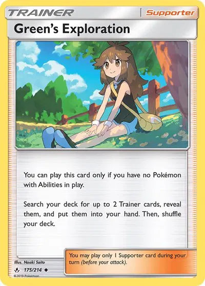 175/214 Green's Exploration Reverse Holo - Unbroken Bonds