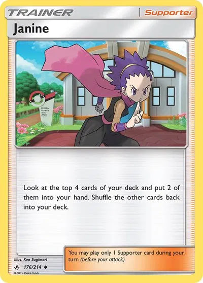 176/214 Janine Reverse Holo - Unbroken Bonds