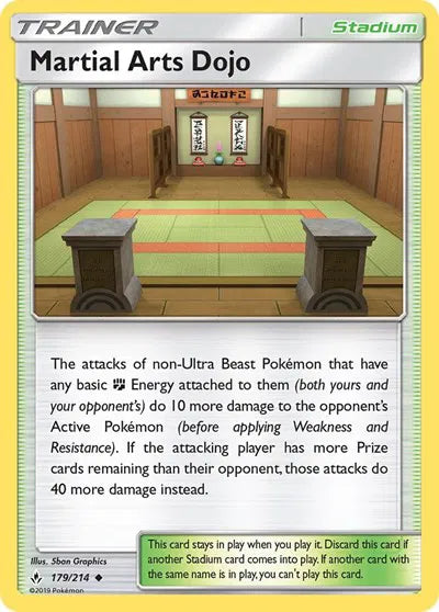 179/214 Martial Arts Dojo Reverse Holo - Unbroken Bonds