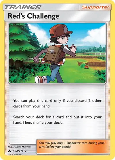 184/214 Red's Challenge Holofoil - Unbroken Bonds