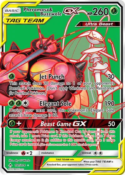 191/214 Pheromosa & Buzzwole GX - Unbroken Bonds