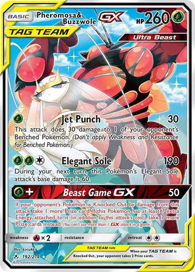 192/214 Pheromosa & Buzzwole GX - Unbroken Bonds