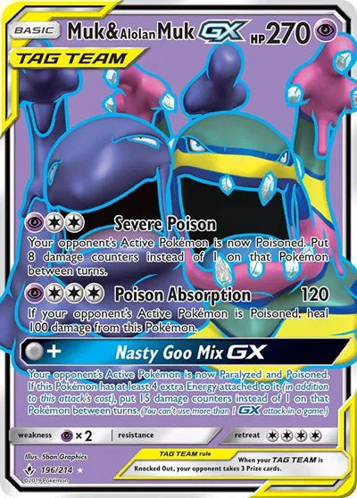 196/214 Muk & Alolan Muk GX - Unbroken Bonds