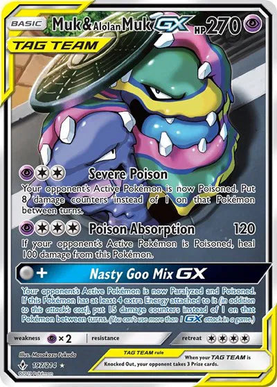 197/214 Muk & Alolan Muk GX - Unbroken Bonds