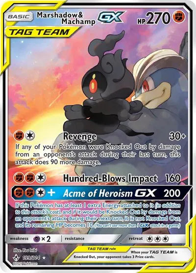 199/214 Marshadow & Machamp GX - Unbroken Bonds