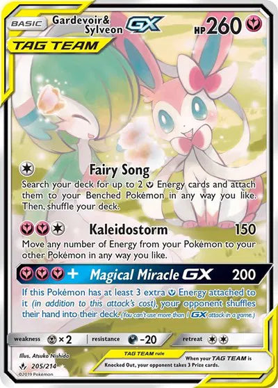 205/214 Gardevoir & Sylveon GX - Unbroken Bonds