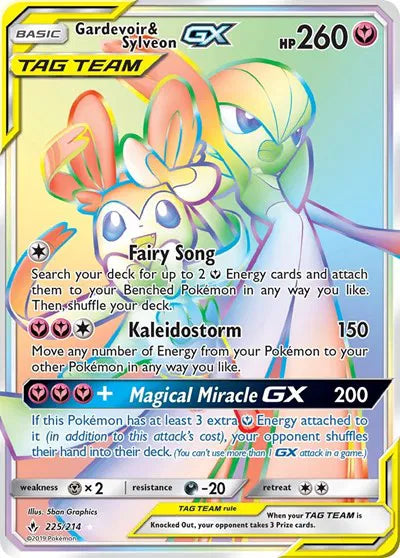 225/214 Gardevoir & Sylveon GX - Unbroken Bonds