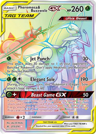 215/214 Pheromosa & Buzzwole GX - Unbroken Bonds