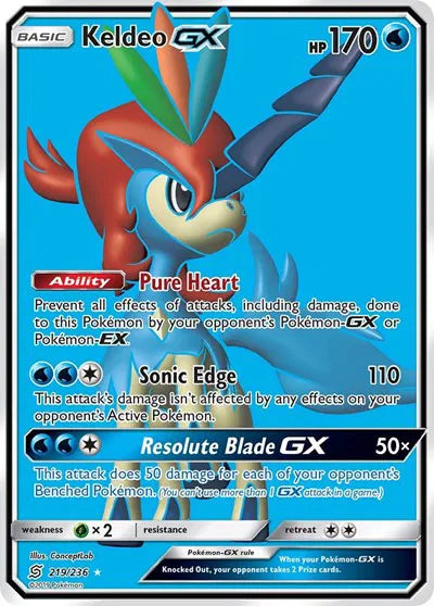 219/236 Keldeo GX - Unified Minds