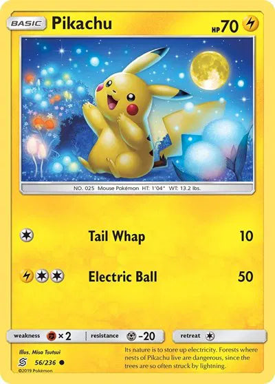 56/236 Pikachu Reverse Holo