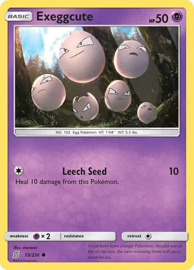 73/236 Exeggcute Reverse Holo - Unified Minds