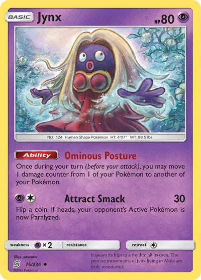 76/236 Jynx Reverse Holo - Unified Minds