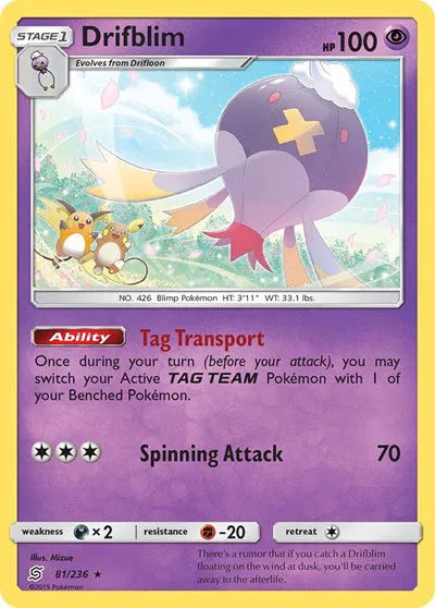 81/236 Drifblim Reverse Holo - Unified Minds