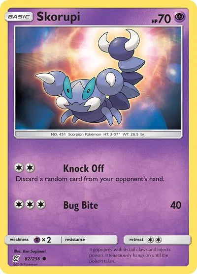 82/236 Skorupi Reverse Holo - Unified Minds