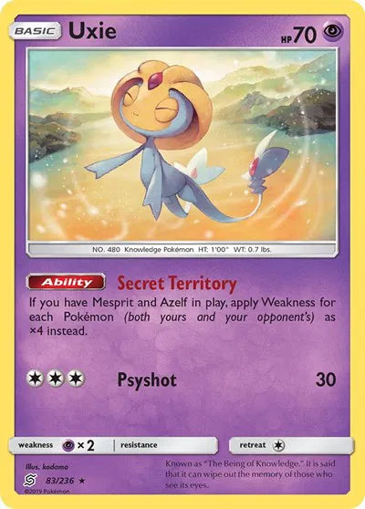 83/236 Uxie Reverse Holo - Unified Minds