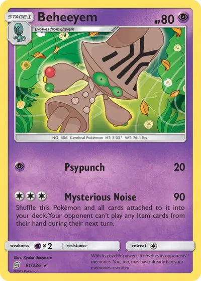 91/236 Beheeyem Reverse Holo - Unified Minds