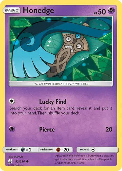92/236 Honedge Reverse Holo - Unified Minds