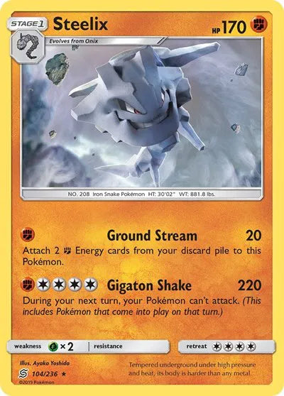 104/236 Steelix Reverse Holo - Unified Minds