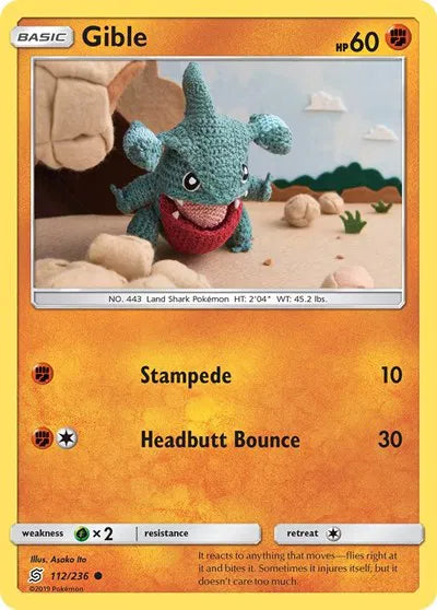 112/236 Gible Reverse Holo - Unified Minds