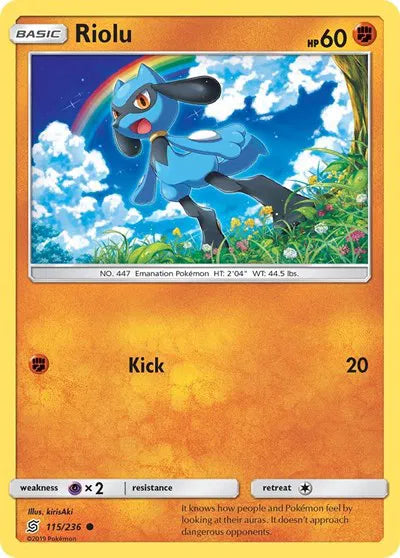 115/236 Riolu Reverse Holo - Unified Minds