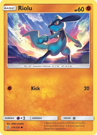 116/236 Riolu Reverse Holo - Unified Minds