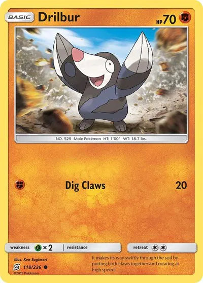 118/236 Drillbur Reverse Holo - Unified Minds