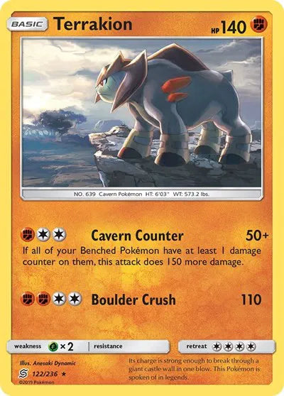 122/236 Terrakion Holofoil - Unified Minds