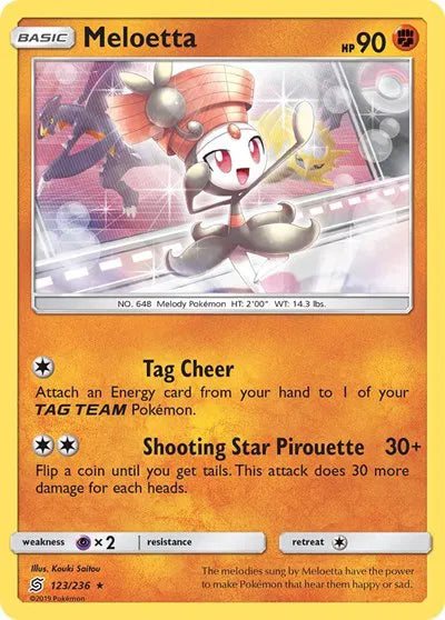 123/236 Meloetta Reverse Holo - Unified Minds