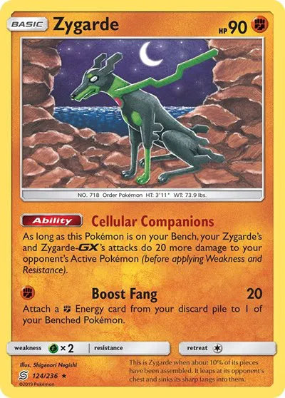 124/236 Zygarde Reverse Holo - Unified Minds