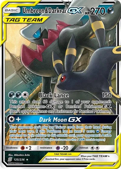125/236 Umbreon & Darkrai GX - Unified Minds