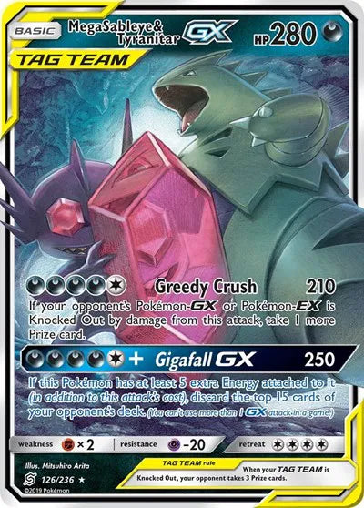 126/236 Mega Sableye & Tyranitar GX - Unified Minds