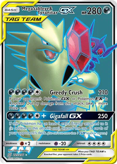 225/236 Mega Sableye & Tyranitar GX - Unified Minds