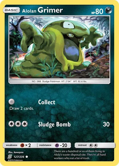 127/236 Alolan Grimer Reverse Holo - Unified Minds