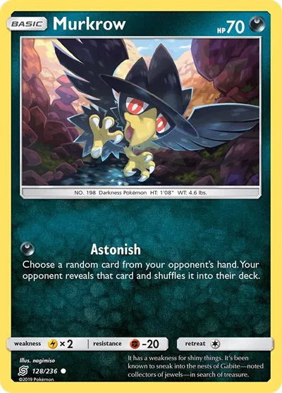 128/236 Murkrow Reverse Holo - Unified Minds