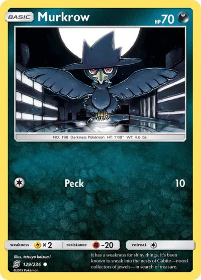 129/236 Murkrow Reverse Holo - Unified Minds