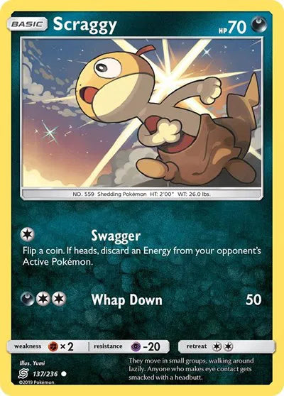 137/236 Scraggy Reverse Holo - Unified Minds