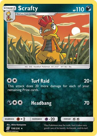 138/236 Scrafty Reverse Holo - Unified Minds