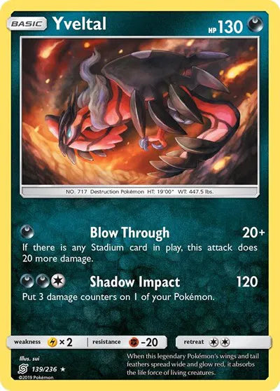 139/236 Yveltal Holofoil - Unified Minds