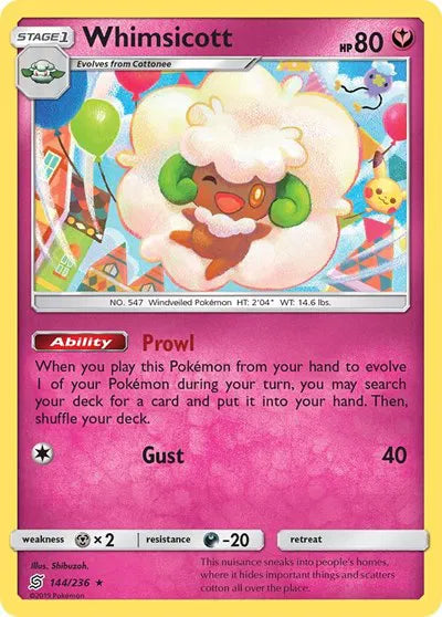 144/236 Whimsicott Reverse Holo - Unified Minds