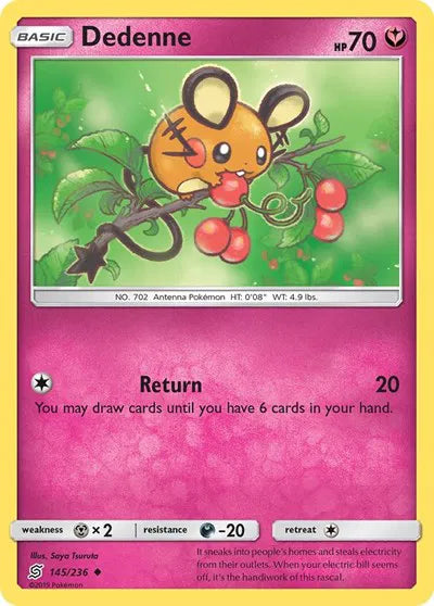 145/236 Dedenne Reverse Holo - Unified Minds